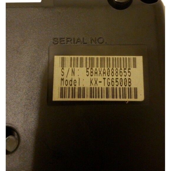 Panasonic kx-tg6500b 5.8 ghz 2 line cordless replacement base for kx-tga650b - Picture 8 of 8